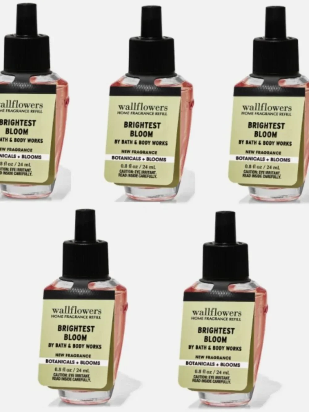Bath and Body Works‎ Brightest Bloom Wallflowers Fragrance Refill Lot of 5